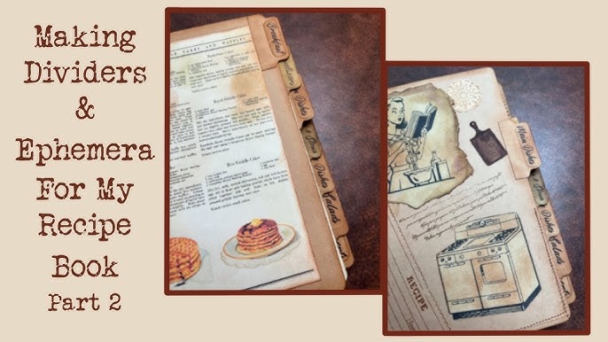 Recipe Journal Embossed with RECIPES covered with Terra Cotta Faux L -  Rag & Bone Bindery