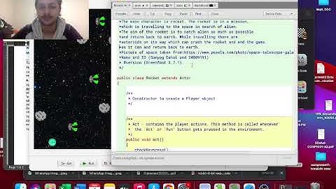 Space game Greenfoot
