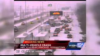 Crashes close Hwy 41 at Lannon Road for several hours