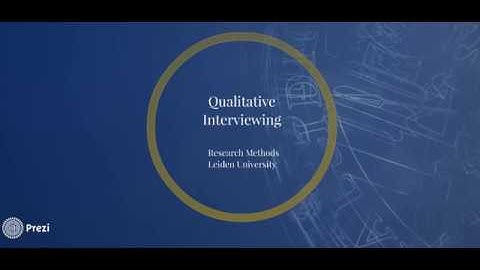 Qualitative Interviewing [1]: Types of Interviews