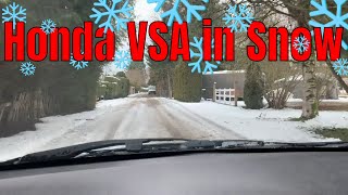 VSA on vs VSA off - Snow Test Drive