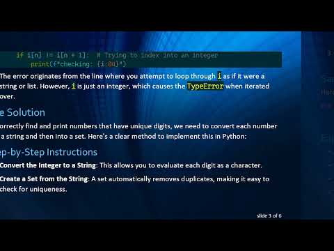 How to Print Unique Numbers from 0000 to 9999 in Python
