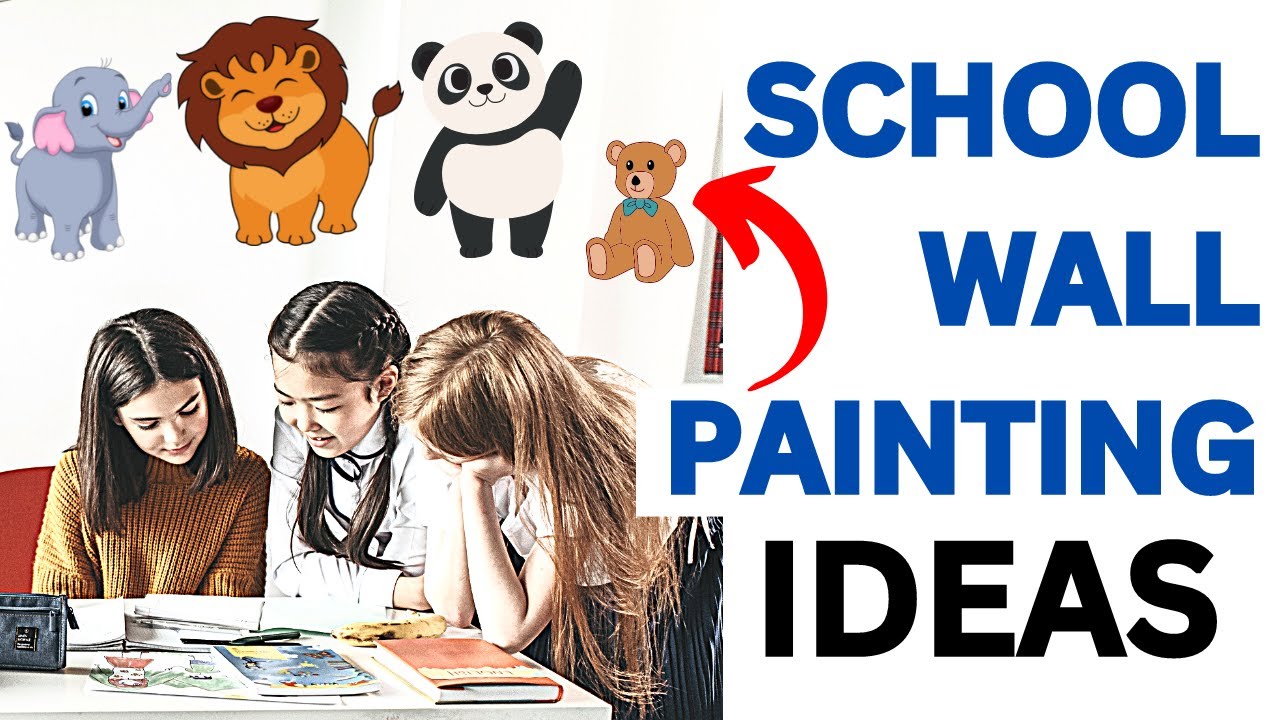 SCHOOL CLASSROOM WALL ART WORK WALL PAINTING FOR NURSERY CALSSROOM