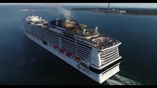 msc virtuosa Southampton water