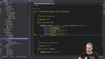 Laravel 5 2 PHP   Build a Shopping Cart   #3 Data Migrations & Seeding Tsr3NgoExfo