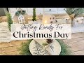 Getting Ready For Christmas Day | Christmas Tablescape DIYs | Pretty Present Wrapping