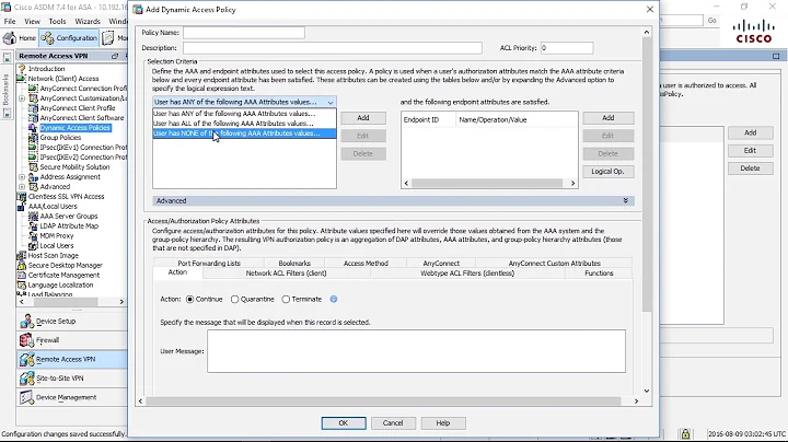 045-Dynamic Access Policies Part 1, cisco firewall (ASA)
