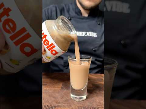 Ликёр Нутелла за 5 минут🍫 #recipe #asmr #liquor #drinks #напитки #nutella #asmrfood #foodblogger