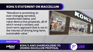 Kohl’s fires back at proposal from activist investor Macellum