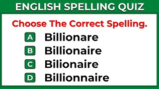 Spelling Quiz - Can You Score 20/20? | English Grammar Test  #Challenge 6 screenshot 4