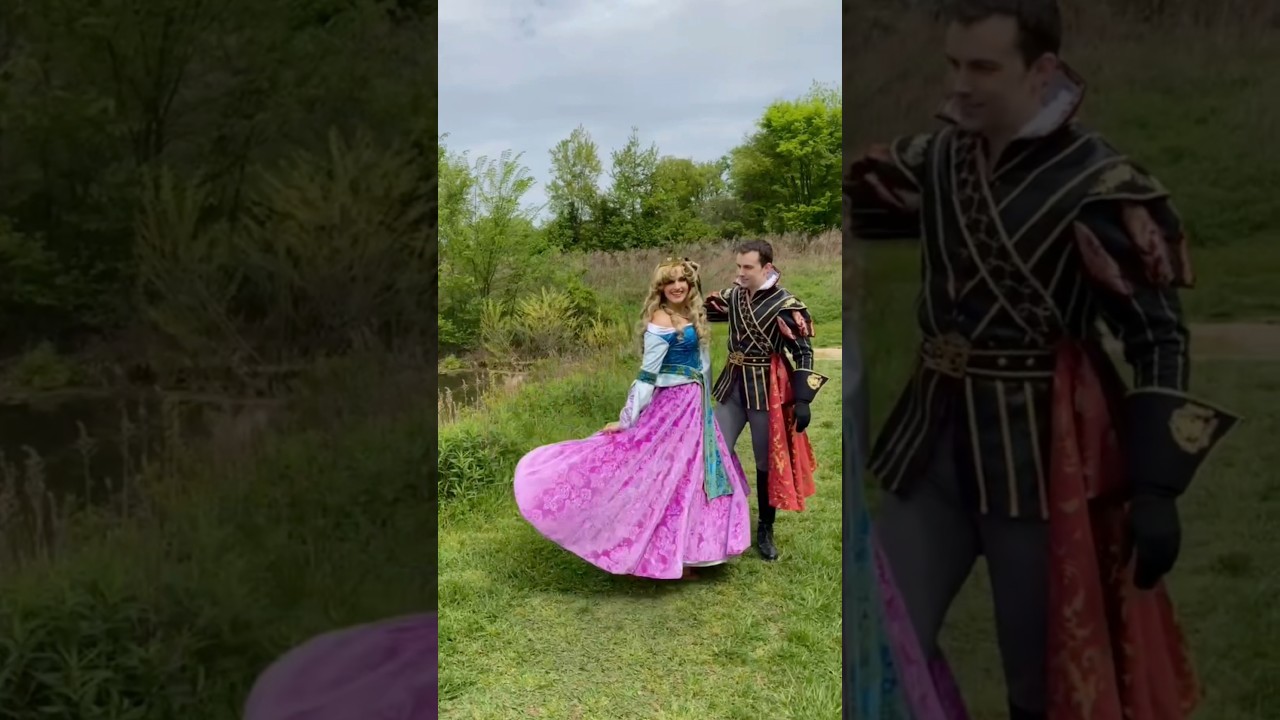 Sleeping Beauty cosplays 🩷thinking about Rapunzel and flynn as  our next disney couple? 🤔 #disney