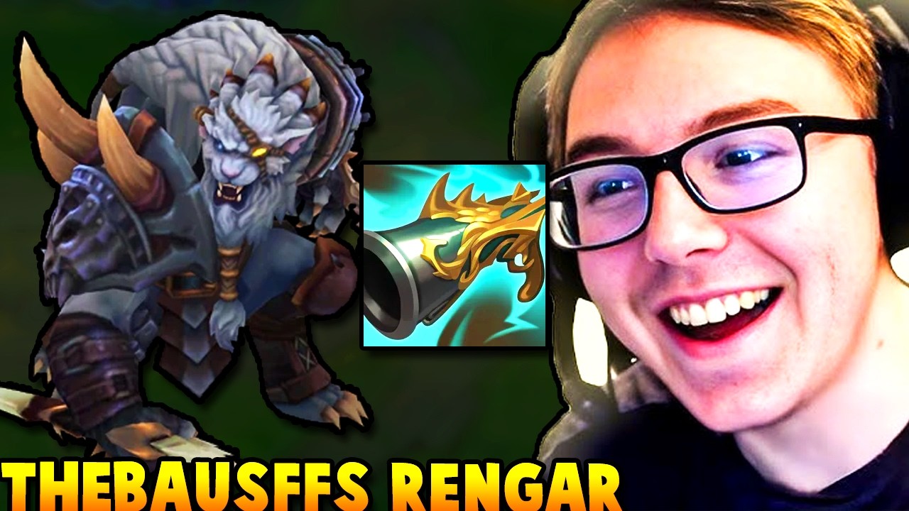 TheBausffs is FINALLY PLAYING RENGAR TOP LANE !!!