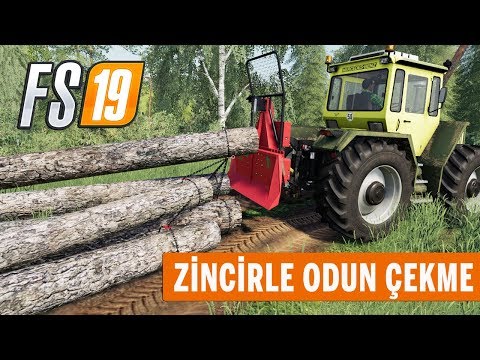 FS 19 - Mercedes-Benz Traktör & Zincirle Odun Sürükleme Modu