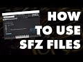 How to use our free sfz instruments