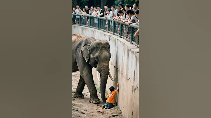HERO ELEPHANT RESCUES CHILD IN HEART-STOPPING ZOO DRAMA! #elephant #zoo #rescue #animal 🐘 thumbnail