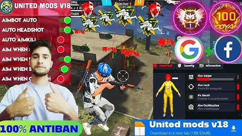 Free fire hack | ff hack mod menu download | free fire headshot hack | United mods v18 update