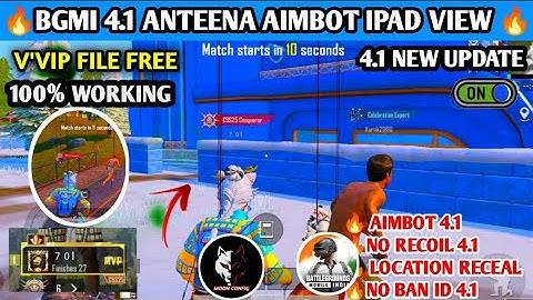 BGMI 4.1 AIMBOT ANTINNA OBB | BGMI 4.1 BULLET TRACK OBB | BGMI 4.1 ANTINNA OBB MAIN ID SAFE BY MOON