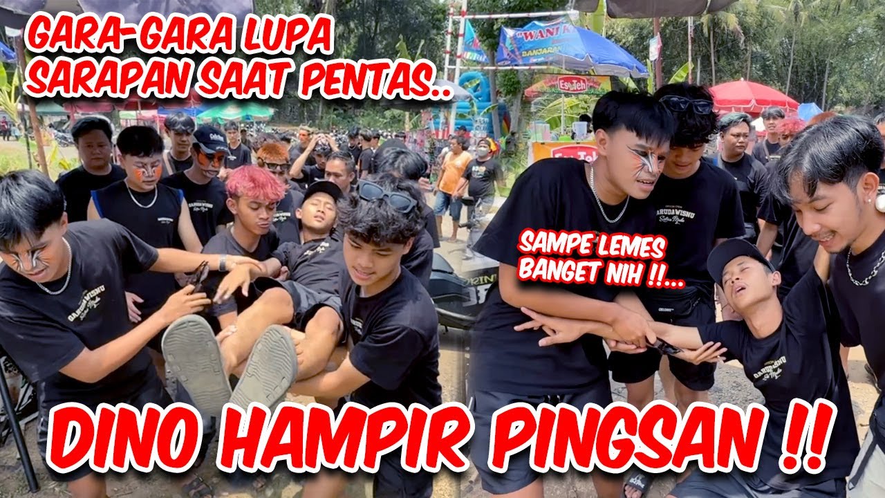 LEMES HAMPIR PINGSAN SAAT PENTAS !! Dino langsung dilarikan ke warung mi ayam