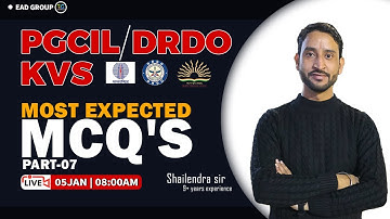 PGCIL, DRDO, KVS | Most Expected Mcq