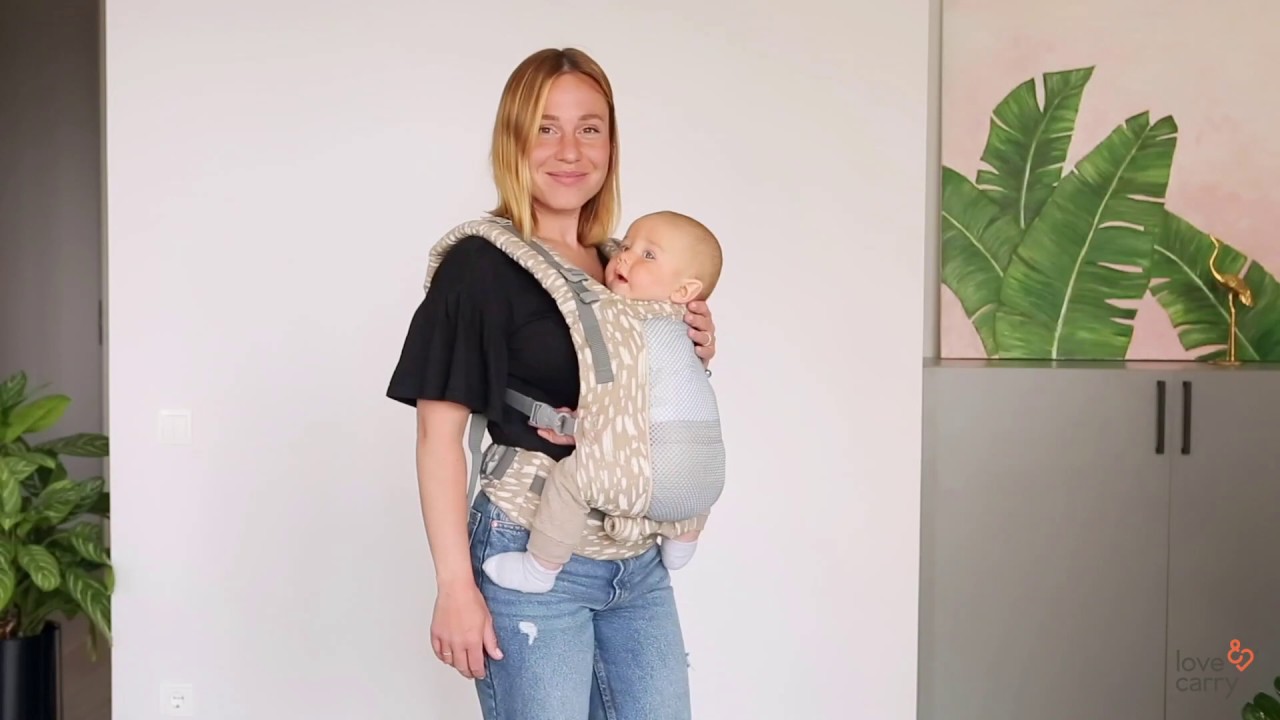 How to use a mesh back  Love & Carry ONE+ Cool newborn carrier 