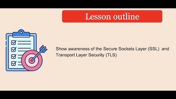 Year 13 Lesson 23 - SSL, TLS and PKI