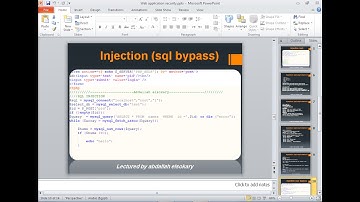 03_web application security Arabic (SQL injection part 2)