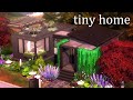 Solid Black Modern Tiny Home - The Sims 4 Speed Build