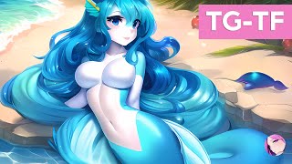 [Tg Tf] Under The Sea 🧜🏻‍♀️ Boy To Girl | Transformation Animation | Gender Bender | Male To Female