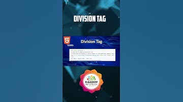 division tag - web development intern - kaashiv infotech original review - it institute in Chennai