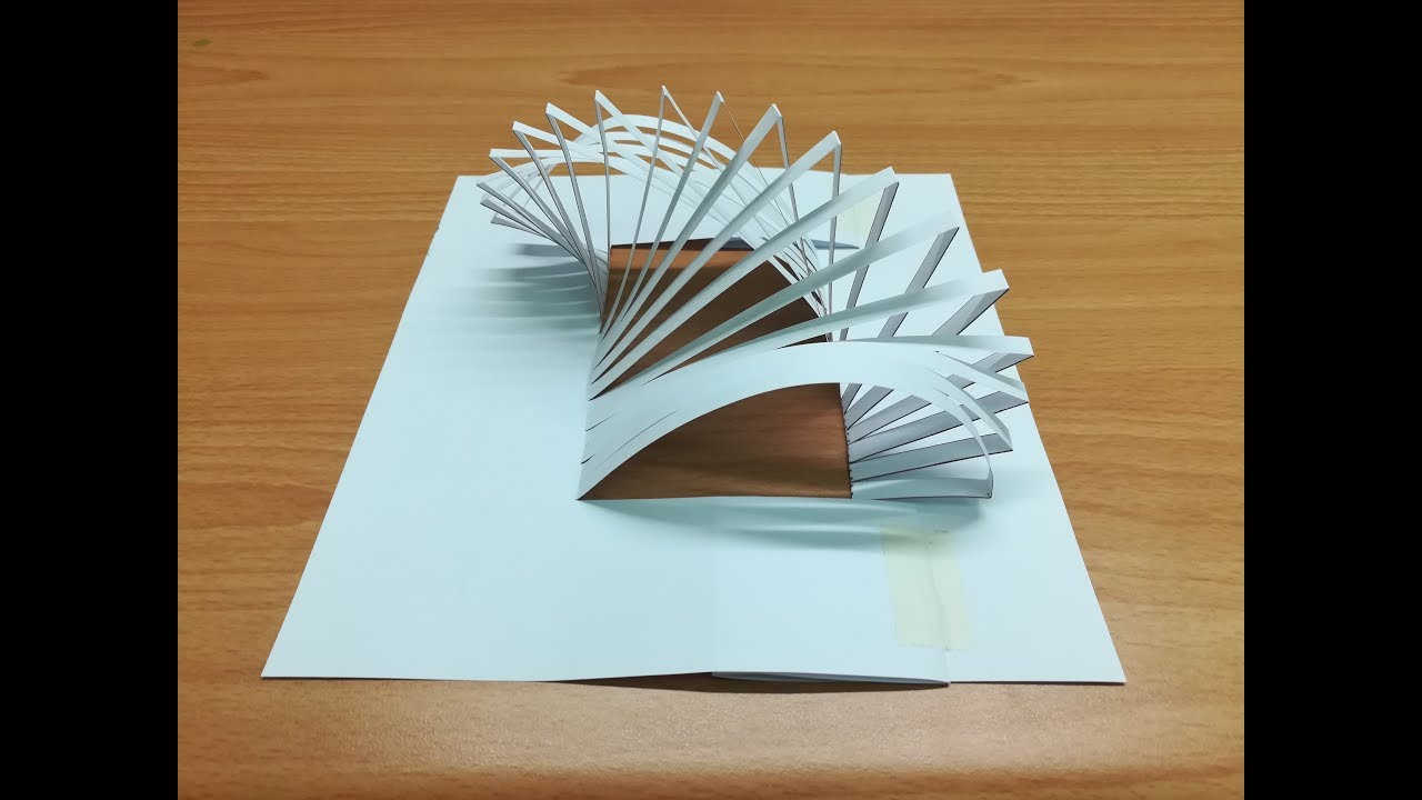 3d geometric card | Pop up card | Origami Architecture｜paper art | kirigami art | 3d幾何彈出卡片#1