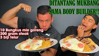 LOMBA MUKBANG 10 MIE GORENG   STEAK   TELUR BARENG TIKTOKERS MONSTER!!