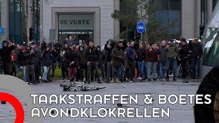 Taakstraffen en boetes voor relschoppers avondklokrellen