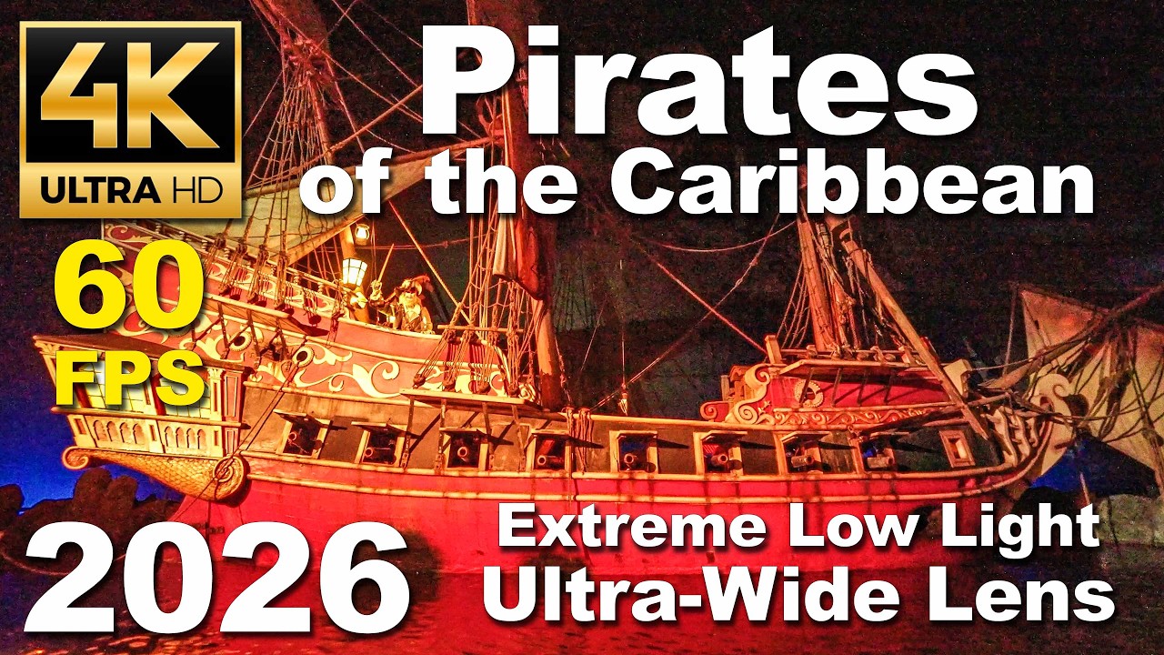 Pirates of the Caribbean [4K/60fps] - Disneyland Park (Anaheim, California)