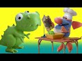 Rattic Cartoon 2021 🙃 The Cook 🍕 Mischievous Dinosaur 🎂  Rattic Kids Cartoon | Cartoon for kids