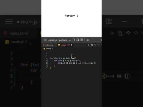 Coding pattern practice J html css JavaScript - YouTube