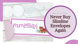 MUST-HAVE Slimline Envelope Dies by Heffy Doodle | You&#39;ll Never Have to Buy Envelopes Again