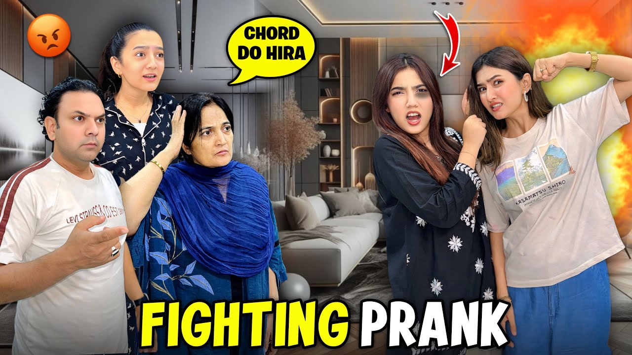 Fake Fight Prank😤 with Family |Thappad👋 bhi par gaya! Amma shocked 😱 | HIRA FAISAL | Sistrology