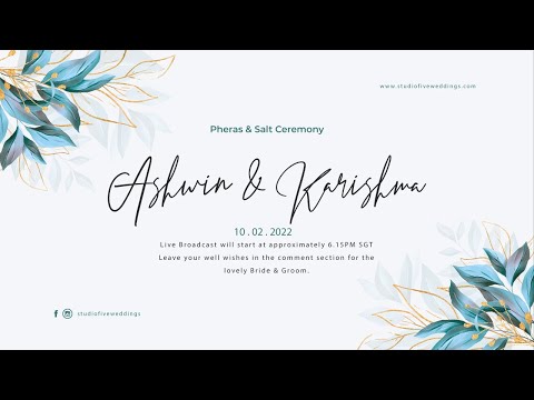 Sindhi Wedding Livestream Of Ashwin & Karishma @  PGP Hall, Singapore