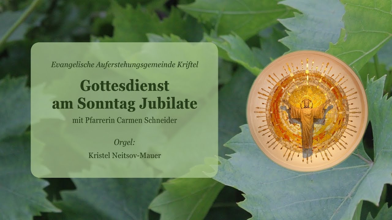 Gottesdienst am Sonntag Jubilate 2020 - YouTube