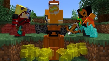 Minecraft Random Item Challenge VS 3 Hunters FINALE REMATCH [UNSCRIPTED]