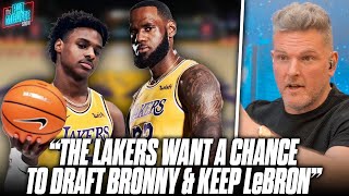 'The Lakers Want The Chance To Draft Bronny James & Keep LeBron James'   Shams Charania