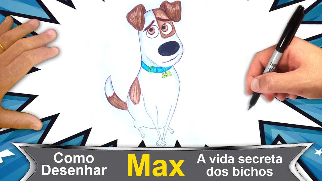 Como Desenhar Max Vida Secreta Dos Bichos Pets