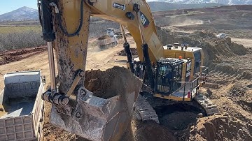 Caterpillar 6015B Excavator Loading Trucks With Two Passes - Sotiriadis Mining Works