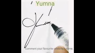 Yumna Signature Pakistani celebrity name signature  y name signature #shorts  #signature  #reels