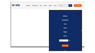 Modern Responsive Navigation bar using HTML CSS & JavaScript | Clip-path