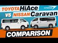 Comparison- Toyota Hiace VS Nissan NV350 Caravan | In-depth review