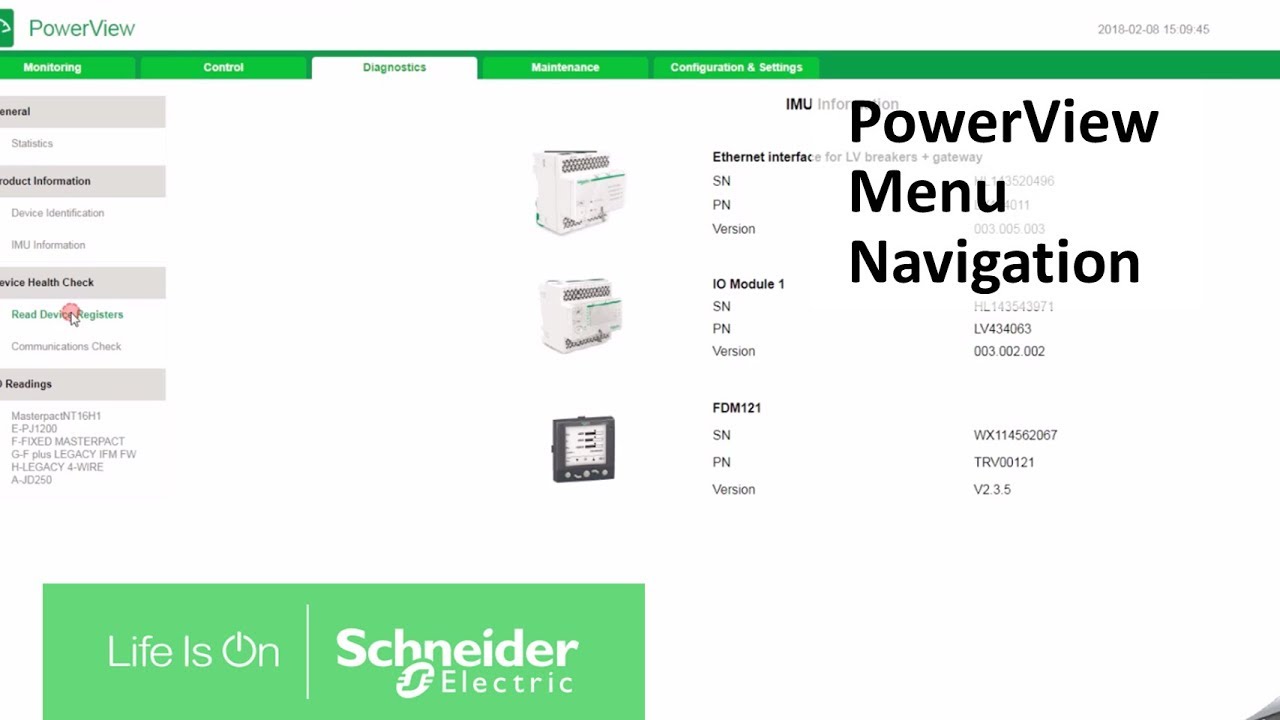 residential wind turbine Navigating IFE/EIFE PowerView Embedded Web Site & Menu Tabs | Schneider Electric Support
