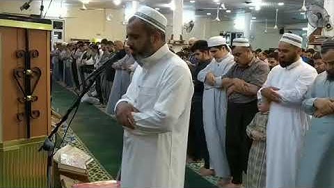تلاوة خاشعة للقارئ الشيخ عمر عبدالله صلاة العشاء ليلة 14 رمضان 1440 جامع الإمام الشافعي في كركوك