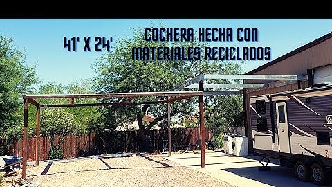 CARPORT 100% Made with recycle materials.Part 2. (English subtitles)