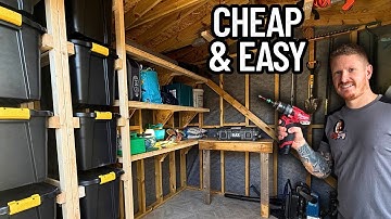 5 Cheap & Easy Shed Storage Ideas You